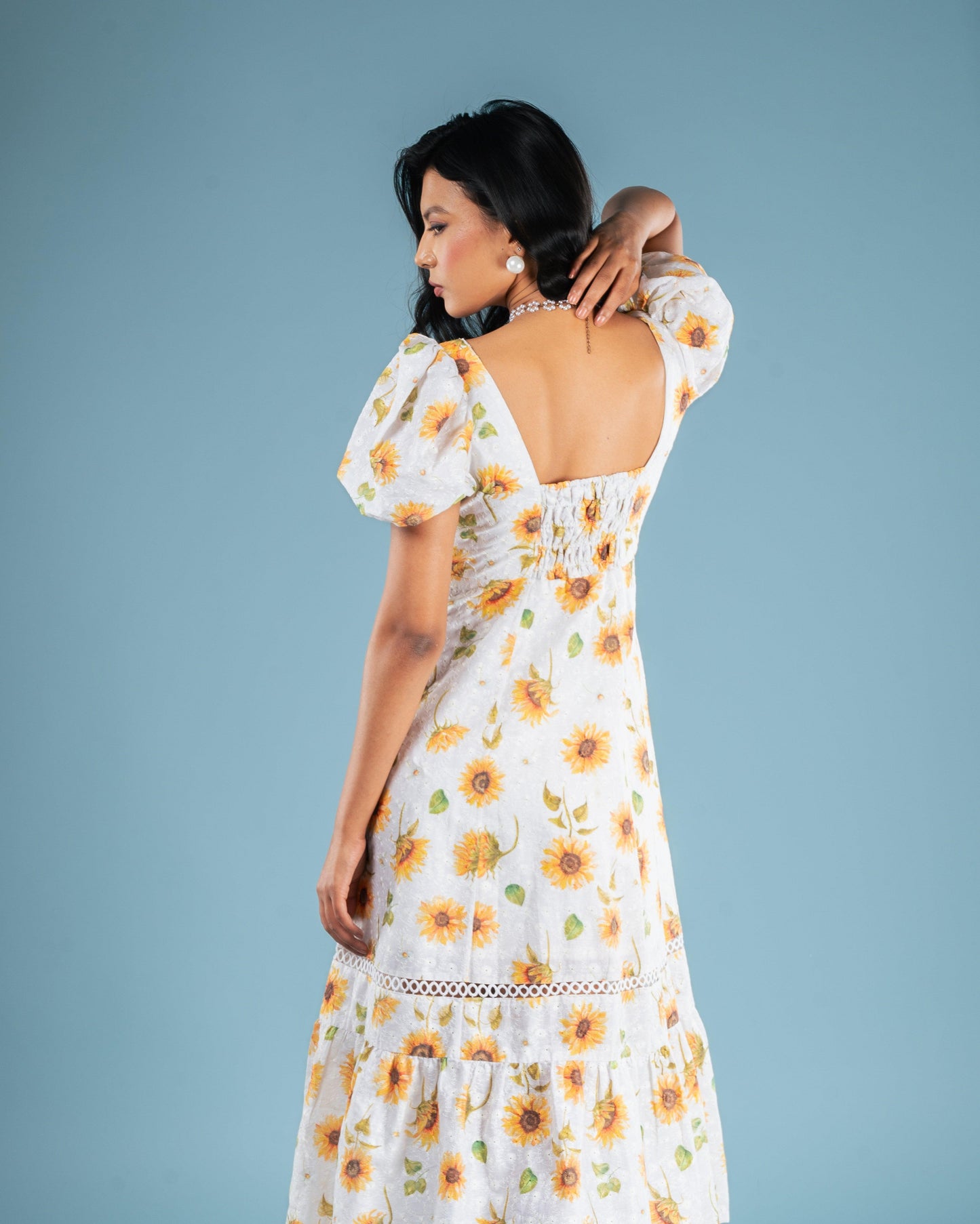 SUNFLOWER MIDI DRESS