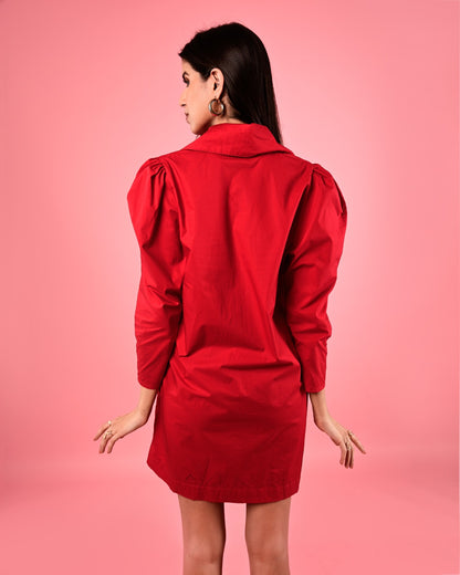 SCARLET LETTER SHIRT DRESS